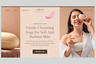 design skin care website beauty spa website  cosmetics makeup website salon