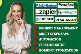 setup jobnimbus autodesk contractor foreman jobber honeybook zapier integration