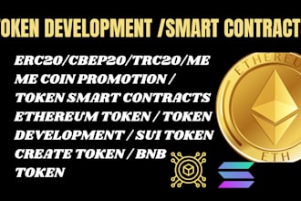 create you an erc20 token, bep20 token, polygon token and mor