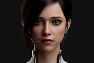 3d realistic game character 3d metahuman film character 3d zbrush ue5, 3d unity