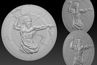 shape 3d wall plaque,bas relief,medallion coin,laser engraving,3d logo,cnc print