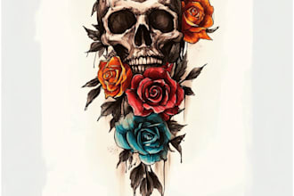 do a personalized realistic style tattoo desing