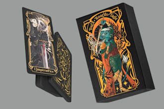 custom card game design custom playing card game tarot card design game designer