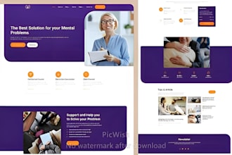 design therapy website, mental health, wellness, counseling, coaching website