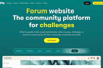 build and customize wordpress forum, online community website