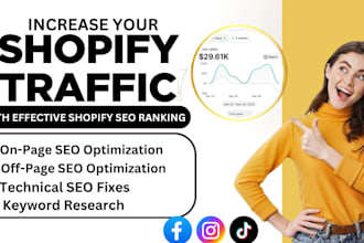 do complete shopify seo to improve ecommerce ranking sales and traffic