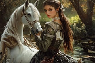 create concept art, character design and illustration