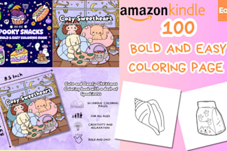 draw cute bold and easy coloring book pages