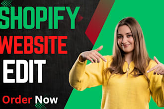 fix shopify, edit website, shopify bug fix, shopify listing, product retouch
