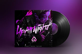 do creative album cover design mixtape cover art, album cover art,