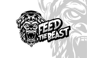 do mythical beasts, monsters, fantasy logo