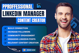 be your linkedin manager and ghostwriter for your profile
