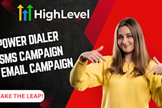 build and optimize your gohighlevel CRM, automation, and power dialer