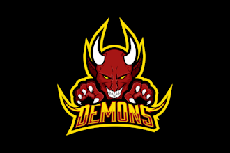 do demonic esport mascot logo design