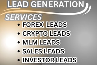 generate live lead, live forex lead, live forex recovery lead of any country