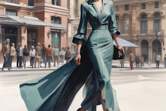 draw a fashion illustration or sketch