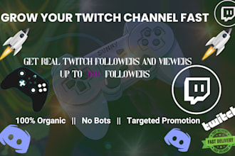 organically grow twitch channel stream to the right audience to get real members