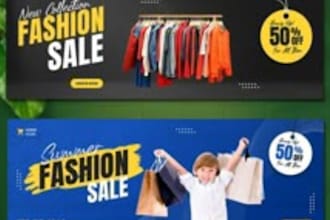 create etsy shopify website banners using canva