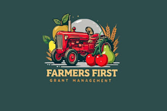 design farmers keep farming free money farm eat logo