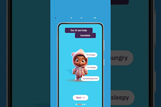 develop saas ai baby talk translator app, baby crying sound translation app