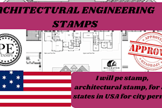 pe stamp, architectural stamp,