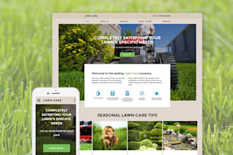 do responsive lawn care, gardening, landscaping websites