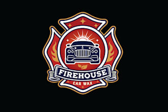 design unique firehouse car wax logo