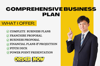 prepare an sba business plans, franchise proposal, financial plan, startups