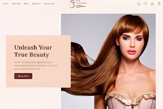 design hair extension website hair extention shopify store wix hair extension
