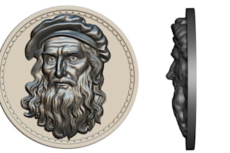 3d printing for 3d bas relief 3d coin model medallion 3d wall art cnc design