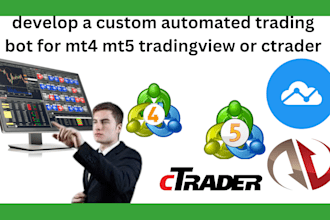 develop a custom automated trading bot for mt4 mt5 tradingview or ctrader