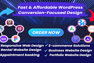 create a professional wordpress website using elementor