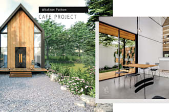 do interior or exterior design in the 3d rendering process