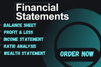 prepare financial statement income statement balance sheet