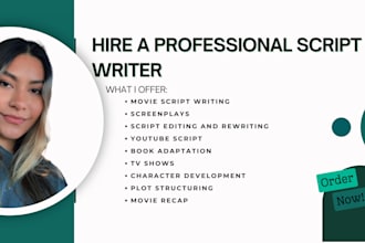 get screenplay, feature film, movie script, scriptwriting, short film, script