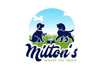 design modern alive healthy dog treats logo