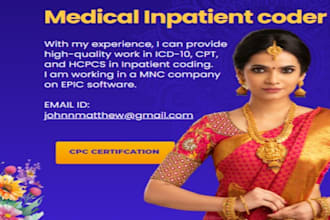 work as an IP coding job, CPC cert and worked with epic soft