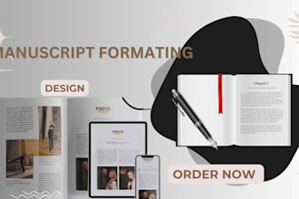 format manuscript, google doc, kdp paperback journal design ebook typesetting