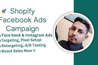 setup sopify facebook ads campaign for massive sales