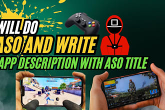 do app teasing and write you a great app title and description with app logo