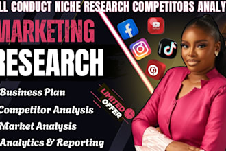 conduct a detailed market research, business plan, competior and swot analysis