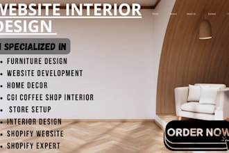 setup shopify store luxury furniture store interior design and end home decor