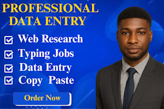 do data entry, copy paste, web research, excel data entry, ms word