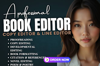 do book edit, copy edit and proofread your novel, manuscript and nonfiction