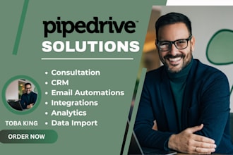 setup pipedrive CRM, integrate pipedrive CRM automate pipedrive CRM automation