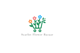 design a simple and creative flower shop logo for your brand