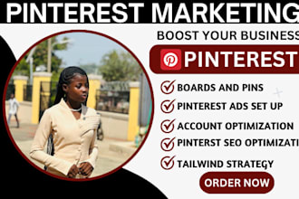 optimize pinterest marketing ads, seo, social media manager,  pin and board