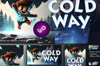 illustrate steam capsule character video game steam capsule game cover artwork