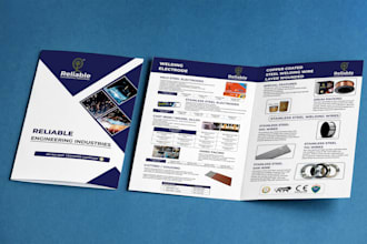 design business trifold and bifold brochure