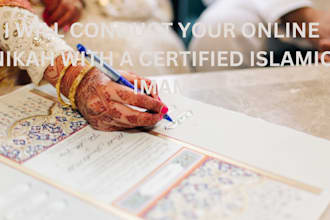 conduct your online nikah with a certified islamic imam